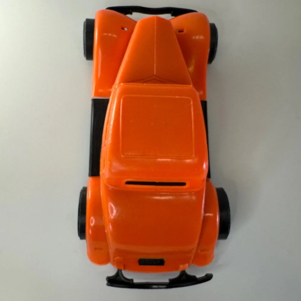 VTG 1934 Ford Victoria Durant Plastics Orange Red Toy Model Car Hot Rod Made USA